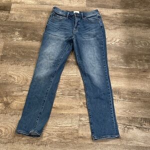 Mutual Weave Athletic Classic Blue Straight Leg Men's Jeans